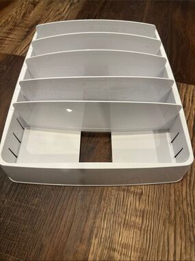 Youcopia White Adjustable Lid Organizer with Removable Dividers